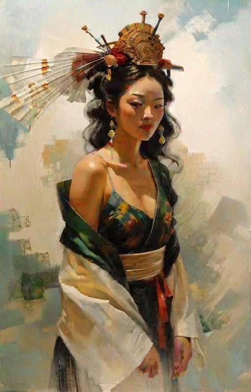 Born in Saitama Prefecture,  she graduated from the Japanese Painting Group of the Graduate School of Fine Arts,  Tokyo Un...