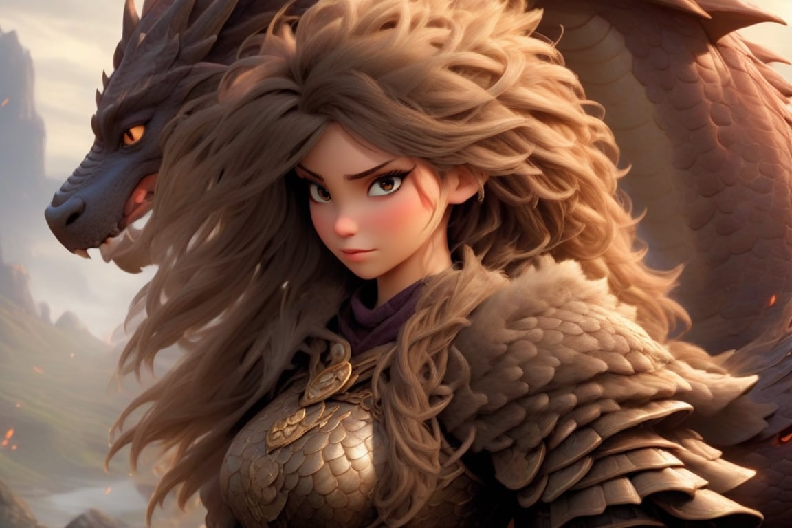 Face: Her visage,  skillfully illustrated with sharp contrasts and defined features,  is a testament to the trials she's f...