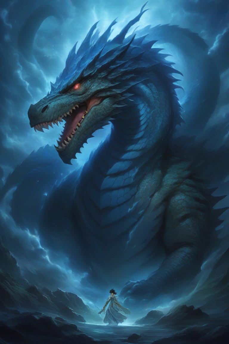 "Emerging from the depths of a multi-dimensional rift,  this creature combines the very essence of the cosmos and the terr...