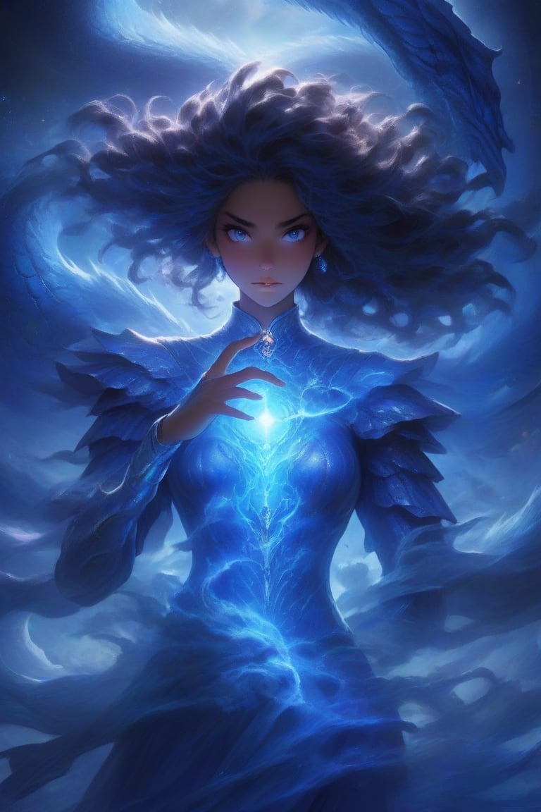 The figure before you is no ordinary girl but a symphony of realms,  elements,  and legends meticulously woven into a huma...