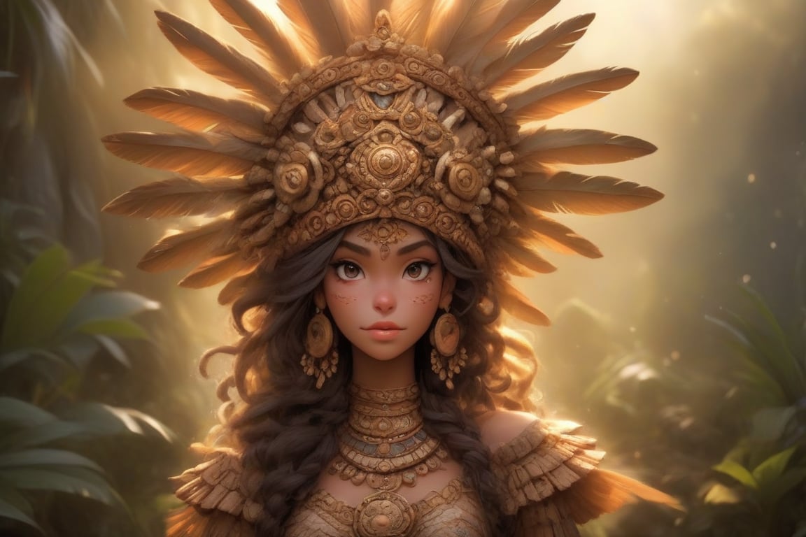 A female figure representing the pinnacle of human beauty,  blending ideal attributes from diverse cultures and epochs,  H...
