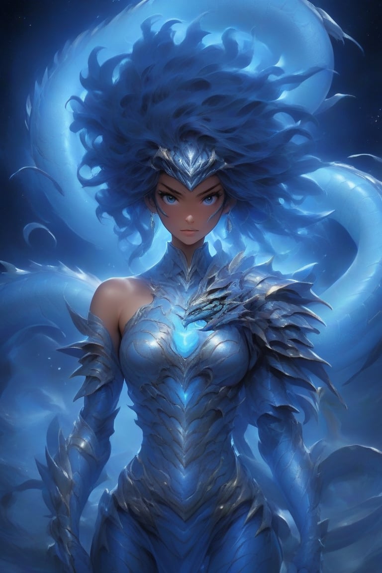 In the midst of a world bridging fantasy and reality,  there stands a young woman,  a hybrid of unparalleled essence by sa...