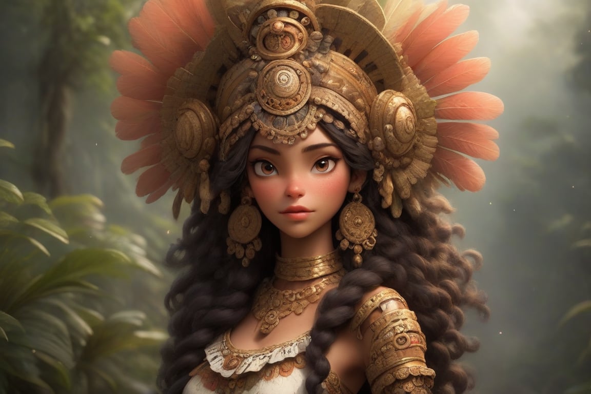 A female figure representing the pinnacle of human beauty,  blending ideal attributes from diverse cultures and epochs,  H...