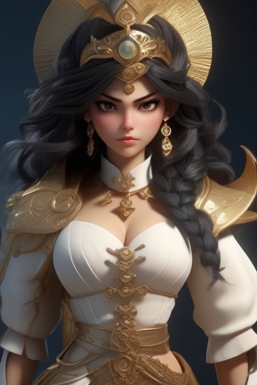 Female character with a nurse theme,  Her attire and accessories should reflect the utmost professionalism and dedication...