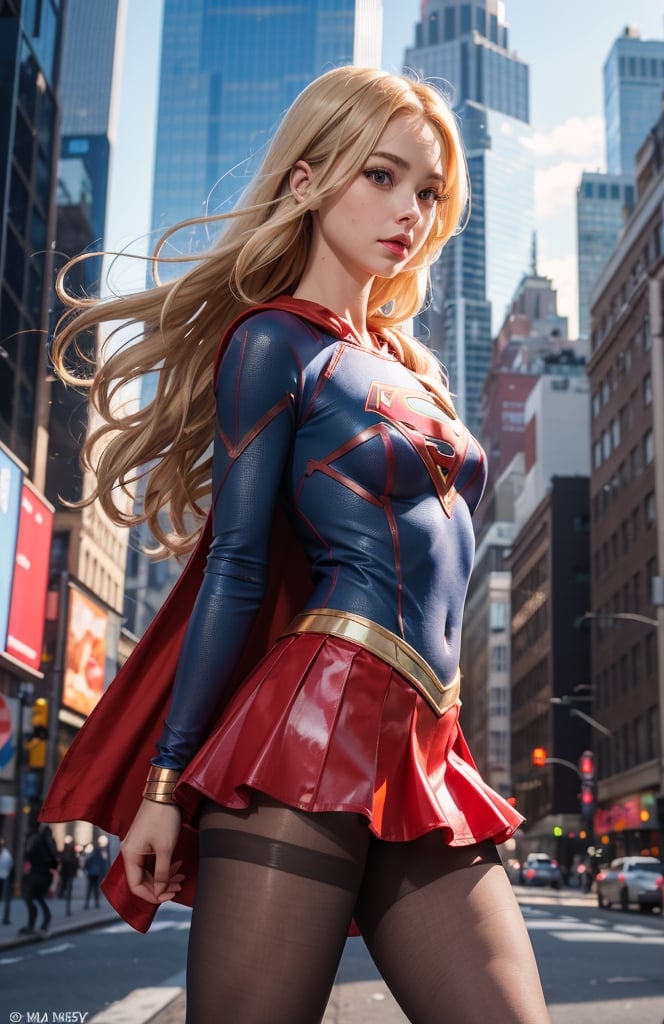 1girl,  supergirl ,  light blonde hair by Goku_8888 on Tensor.Art