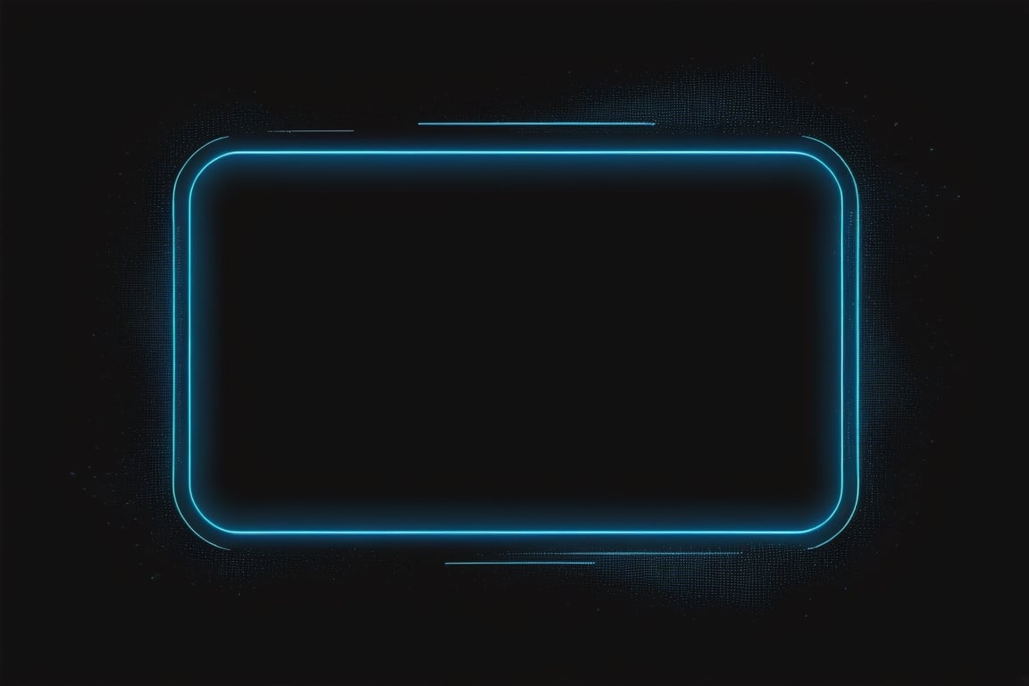 blowing blue line ui frame,black background