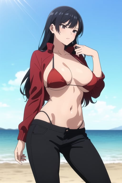 beach,  ocean,  swimsuit by Cuervo on Tensor.Art