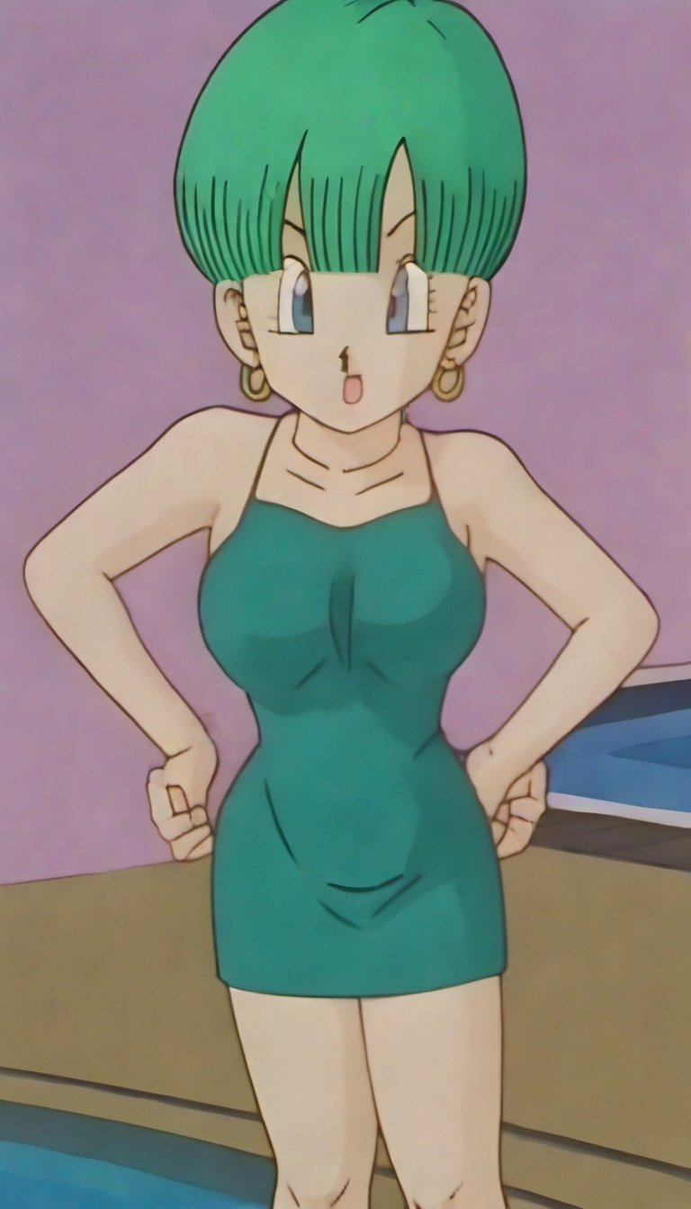 olderbulma, bikini, hot tub, large breasts,olderbulma,fake3d