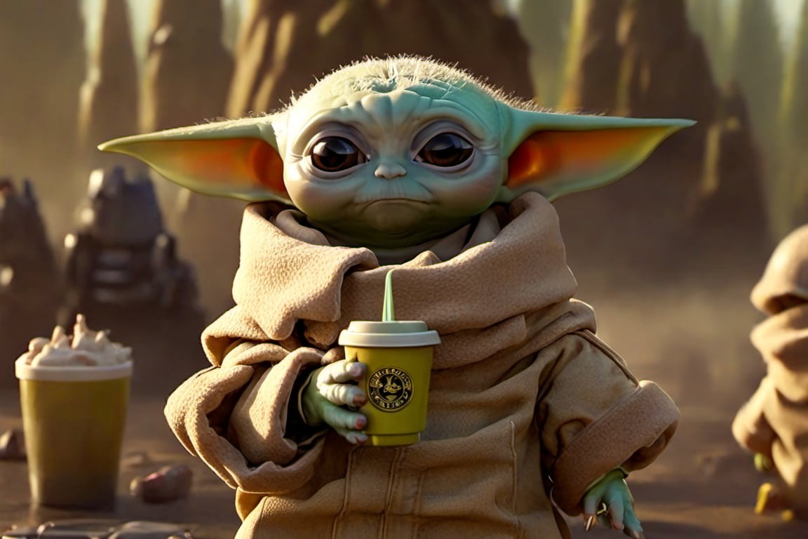 Masterpice,  High Quality,  baby Yoda by Barooq Nation on Tensor.Art