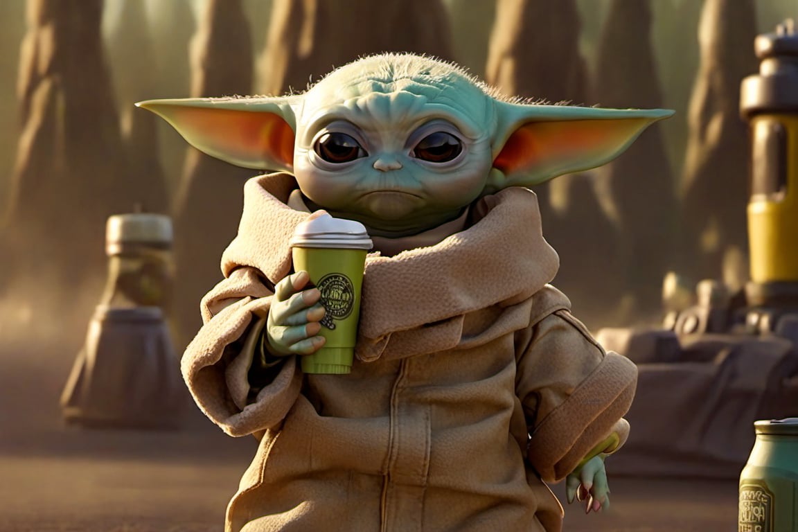 Masterpice,  High Quality,  baby Yoda by Barooq Nation on Tensor.Art