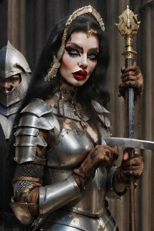 Medieval warrior woman image created by nekro tensor art
