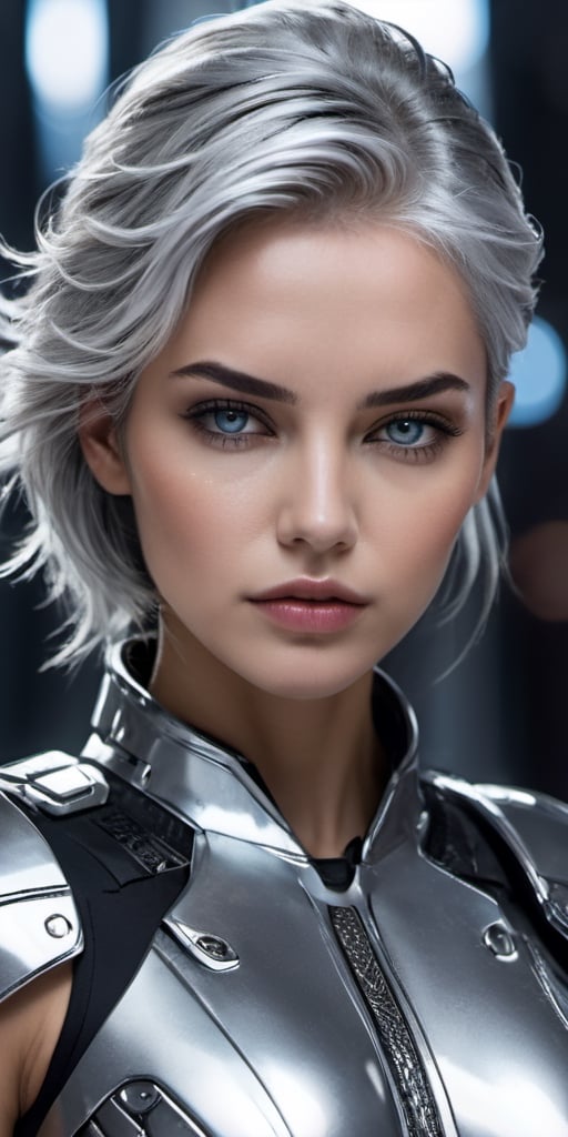 create a women.futuristic dress,  beauty,  detalaid face by Decyfer30 on Tensor.Art