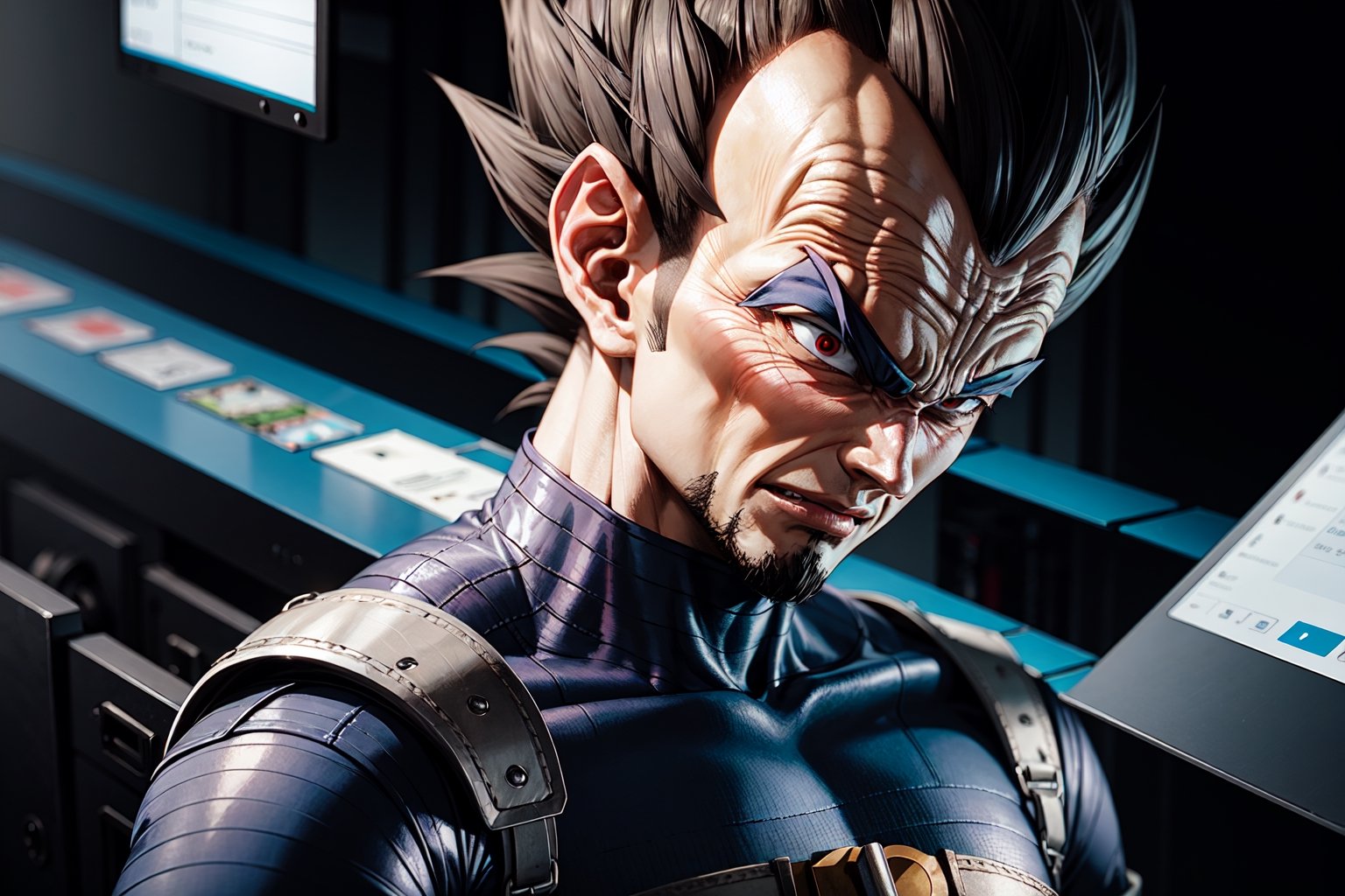 vegeta as a warrior