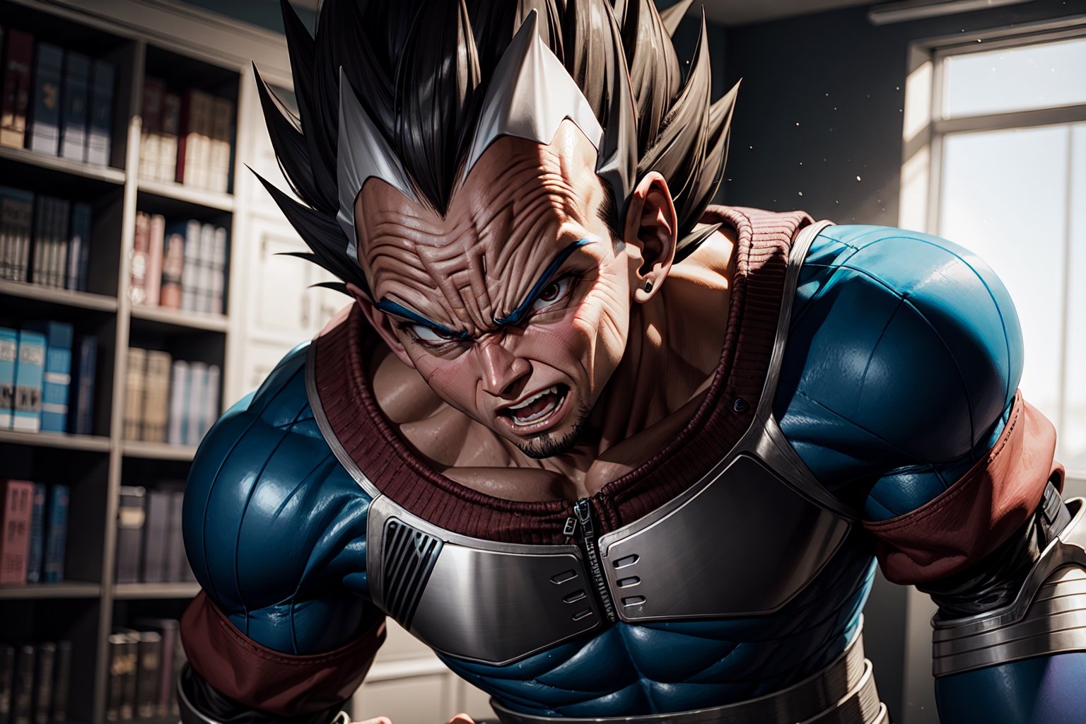 vegeta as a warrior