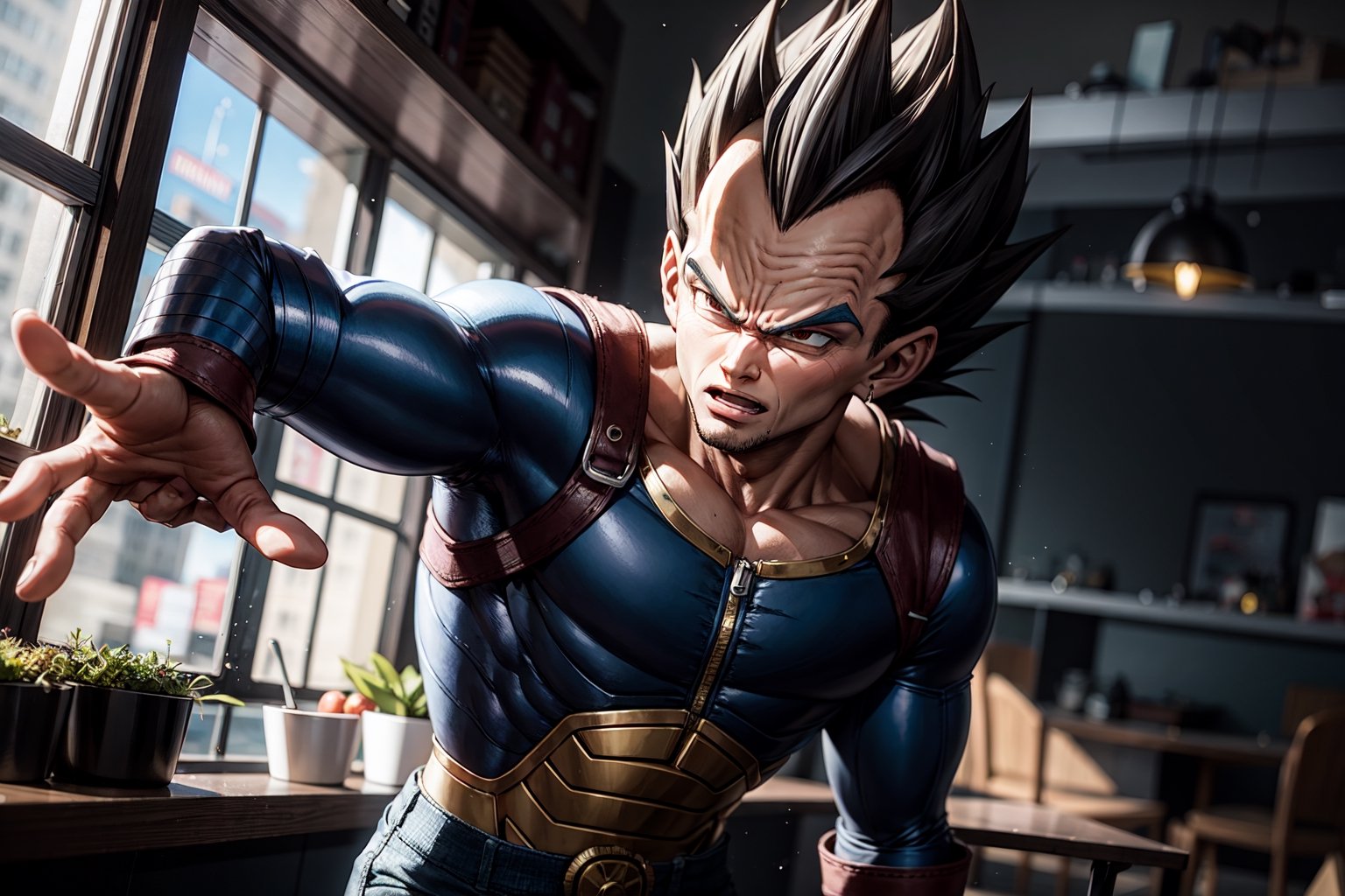 vegeta as a warrior