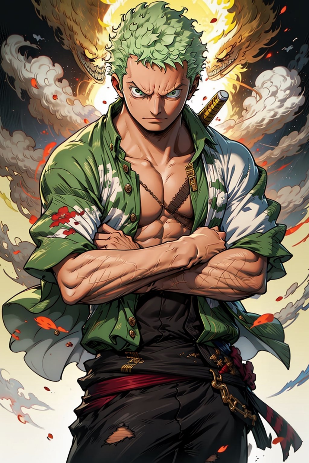 ((masterpiece, best quality)),zoro