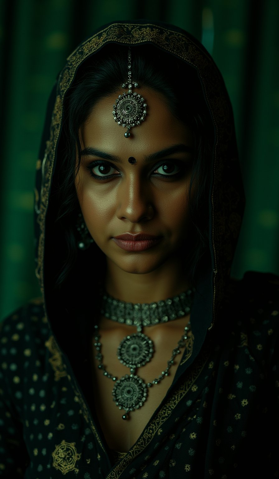 ((indian woman in matrix movie)), high details, detailed and intricate, intricate details, high intricate details, absurd amount of details, Realism, RTX, spotlight