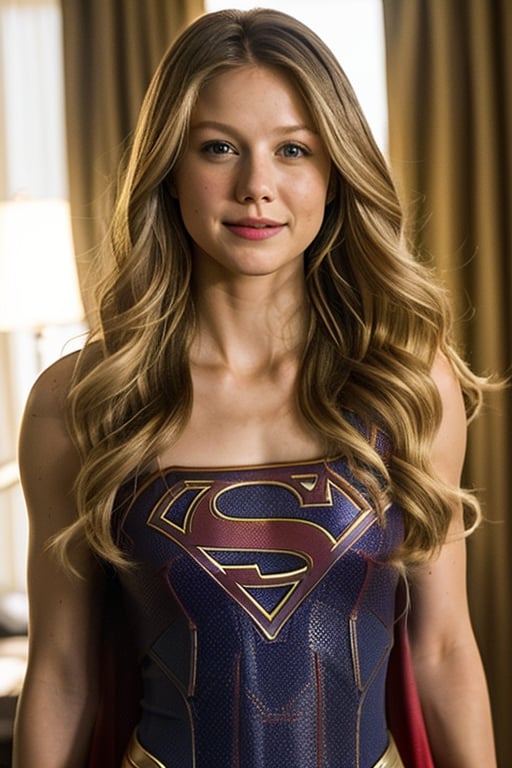 medium shot of Melissa Benoist,  sks woman,  supergirl by HispanicFaker on Tensor.Art