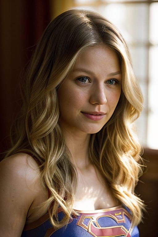 medium shot of Melissa Benoist,  sks woman,  supergirl by HispanicFaker on Tensor.Art