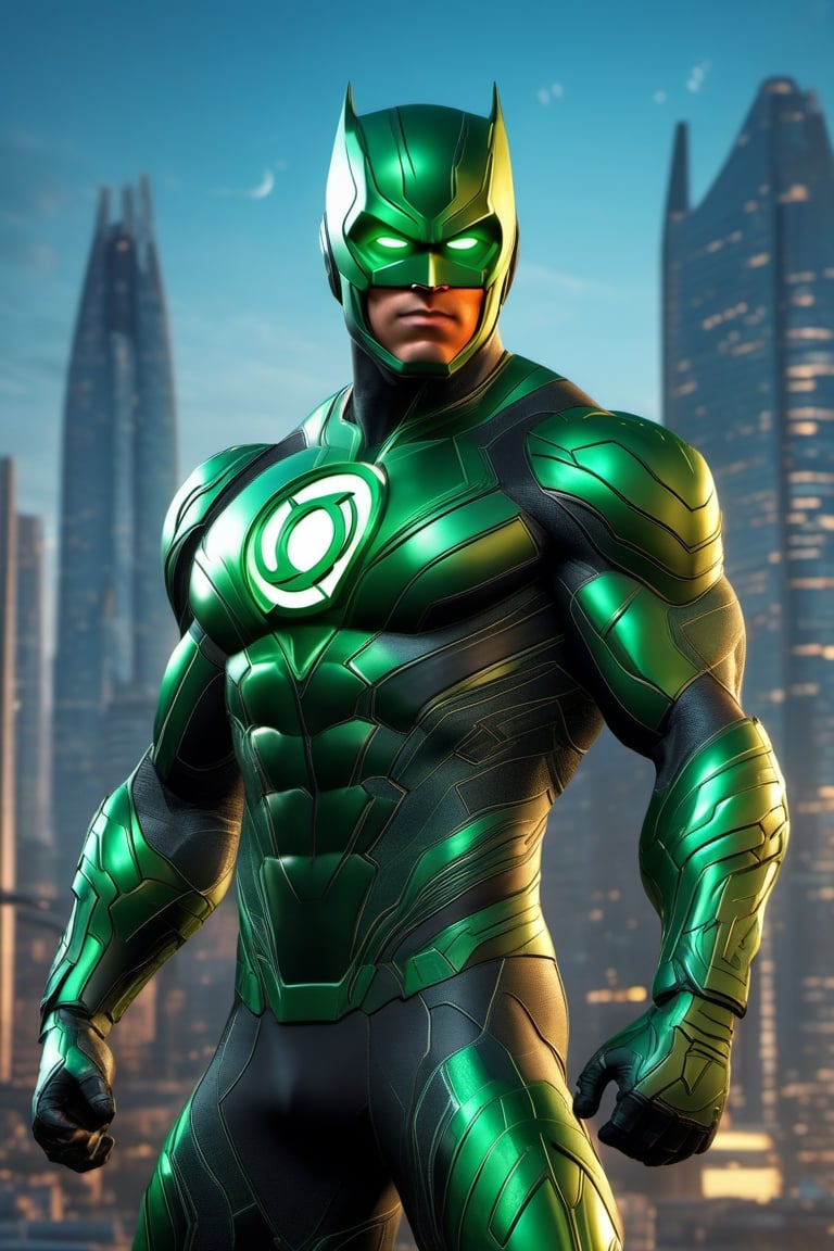 3D rendering of [Green Lantern],  full body,  muscular by Dghost86 on Tensor.Art