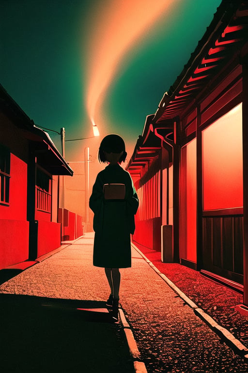 1girl,  holding cube,  dim low colors by acc-n on Tensor.Art