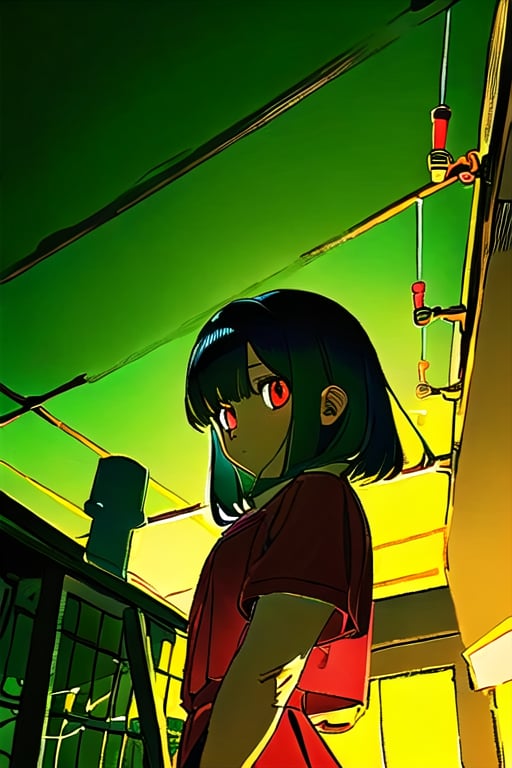 1girl,  holding cube,  dim low colors by acc-ani-nn on Tensor.Art