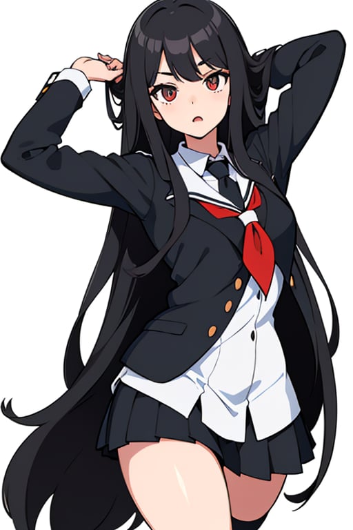 woman,  long hair,  black hair by acc-ani-nn on Tensor.Art