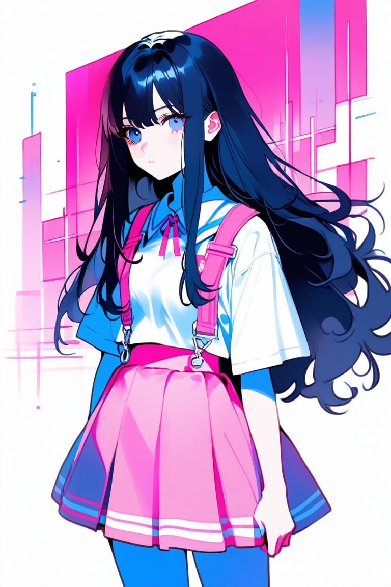 1girl,  long hair,  black hair by acc-ani-nn on Tensor.Art