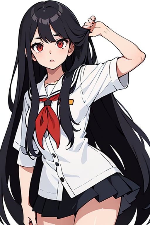 woman,  long hair,  black hair by acc-ani-nn on Tensor.Art