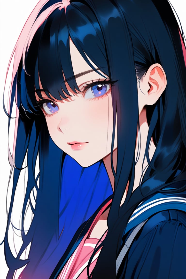1girl,  long hair,  black hair by acc-ani-nn on Tensor.Art