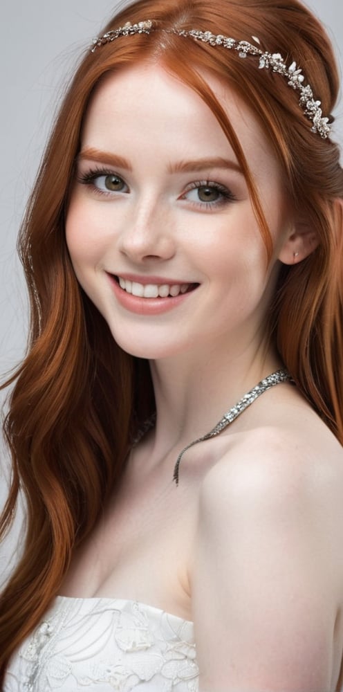 




	woman, random color eyes, fully redhead hair, pale white skin, 
	shiny small accessories, very little light makeup, 
	abstract white-black background, (white black background:1.1), 
	best photo quality, clear detailed texture, canon eos 80d photo, 
	smile, leaning standing pose, 
extra details texture, absolute realistic photo, long straight hair.