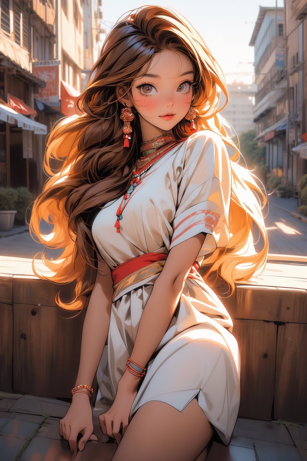 beautiful cute young attractive Korean teenage girl,  City girl,  18 years old by JeminiCruise on Tensor.Art