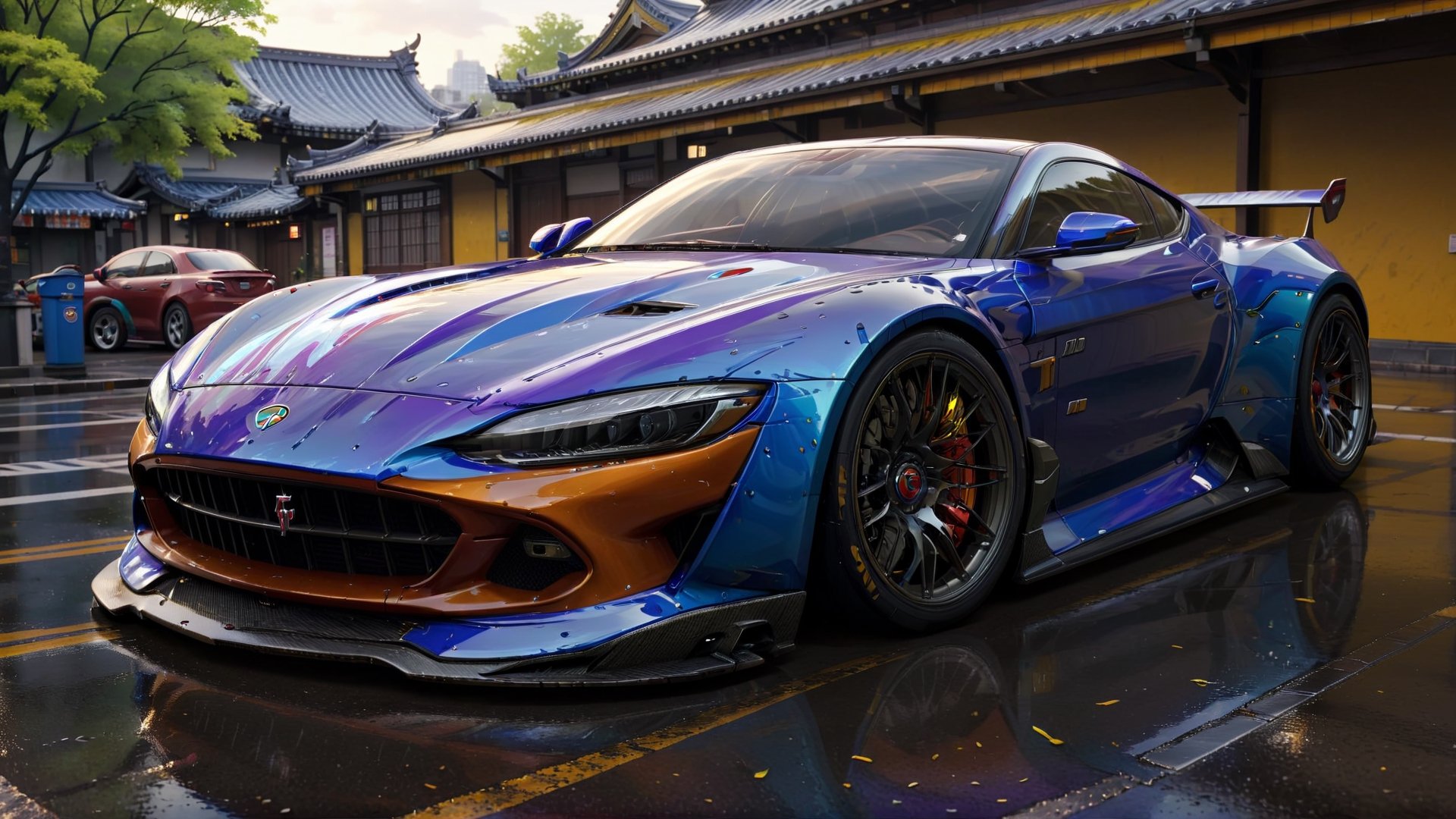 sports car,  camera view,  concept car paninfarina by JeminiCruise on Tensor.Art