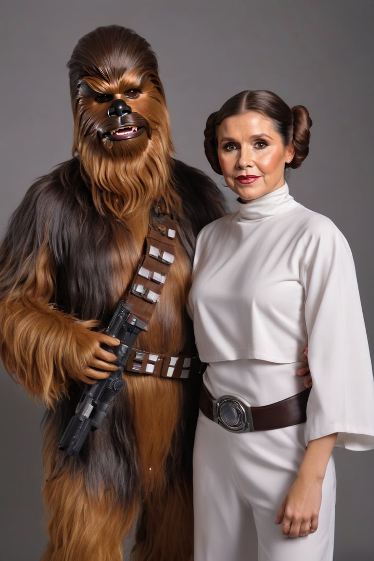 Princess Leia and Chewbacca by Chongas  on Tensor.Art