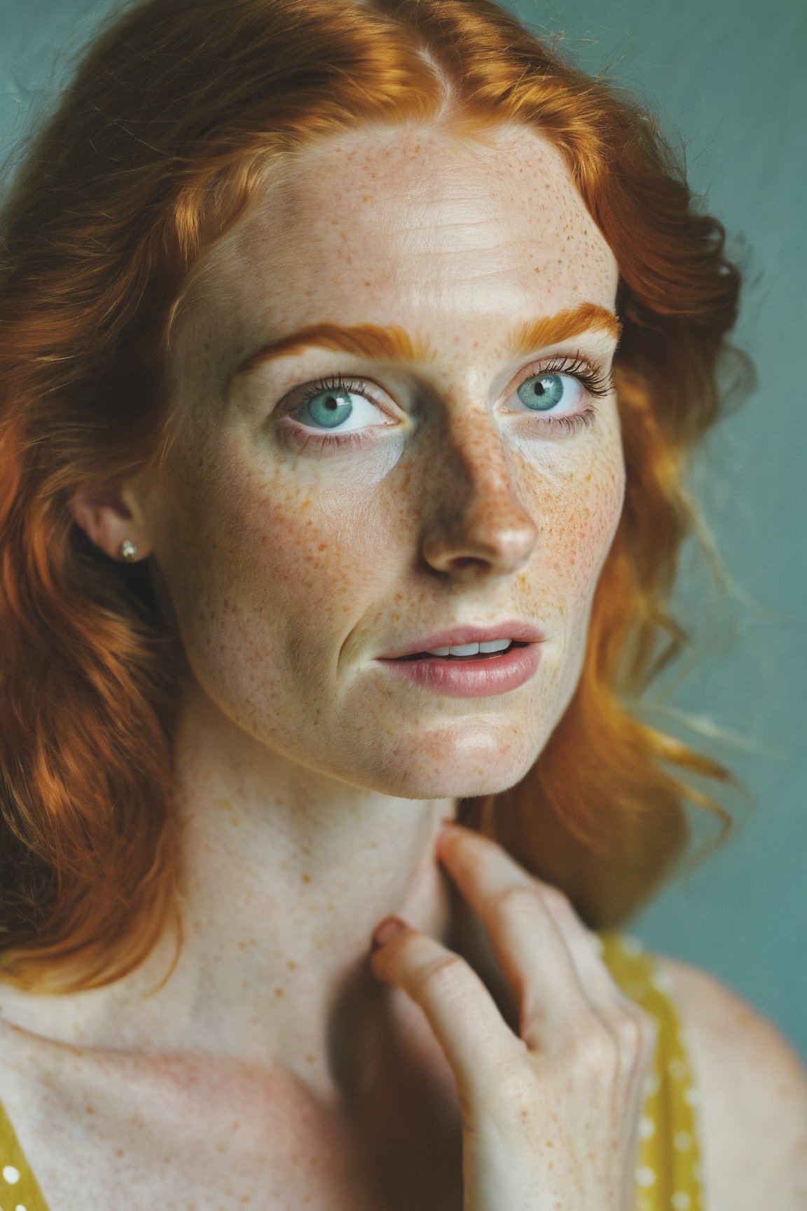 masterpiece, high quality, ultra fucking good, this is the good stuff, best prompt ever, portrait of a woman, freckles, ginger