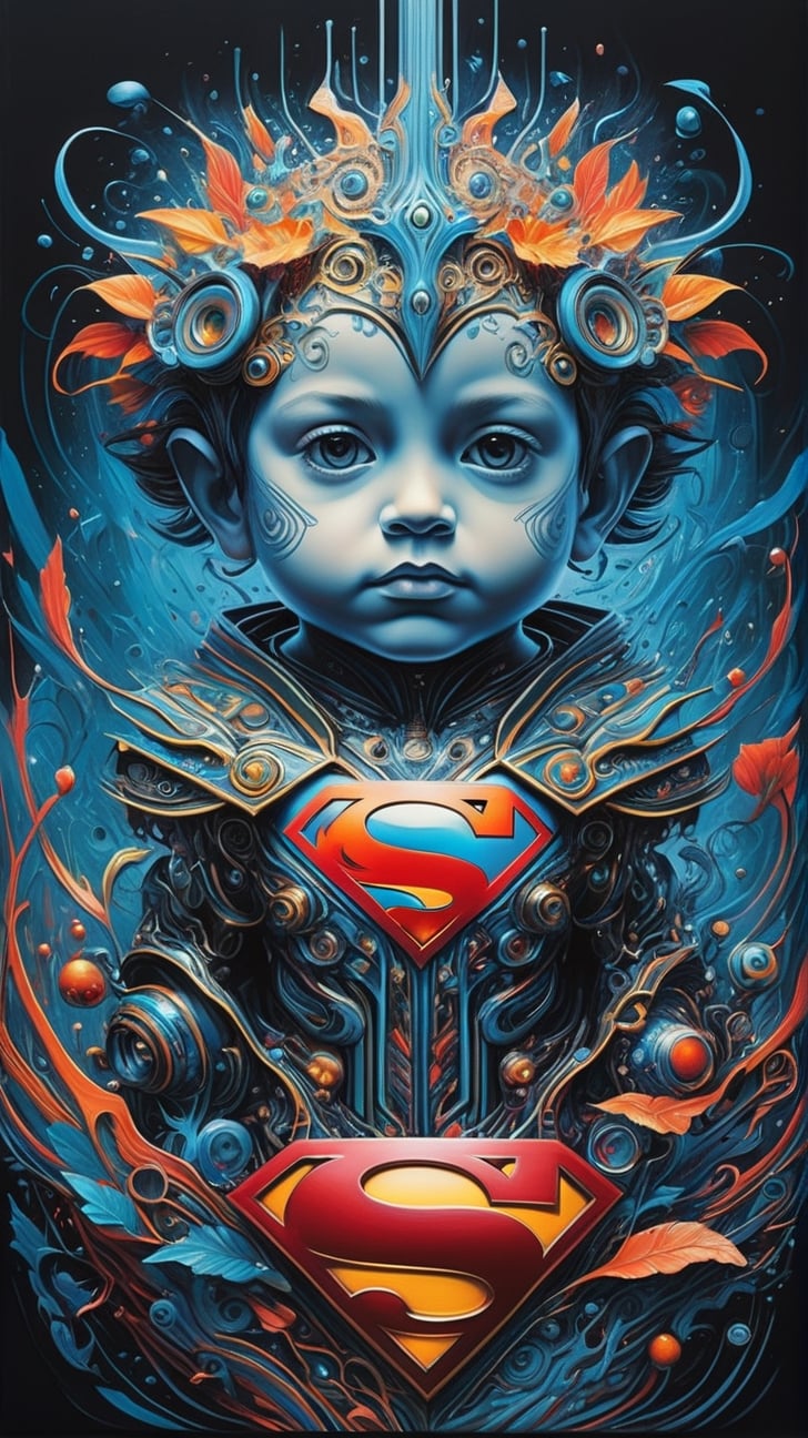 Best quality,  high-res,  full body portrait of a chibi greebles superman by Indag on Tensor.Art