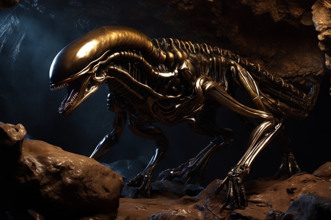 ultra Realisti4cExtreme Detailed,  Xenomorph,  spot light by bun on Tensor.Art