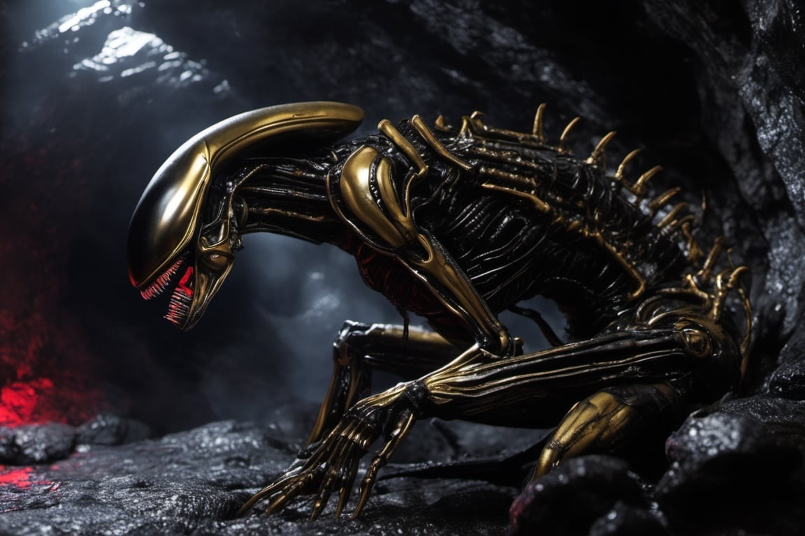 ultra Realisti4cExtreme Detailed,  Xenomorph,  spot light by bun on Tensor.Art