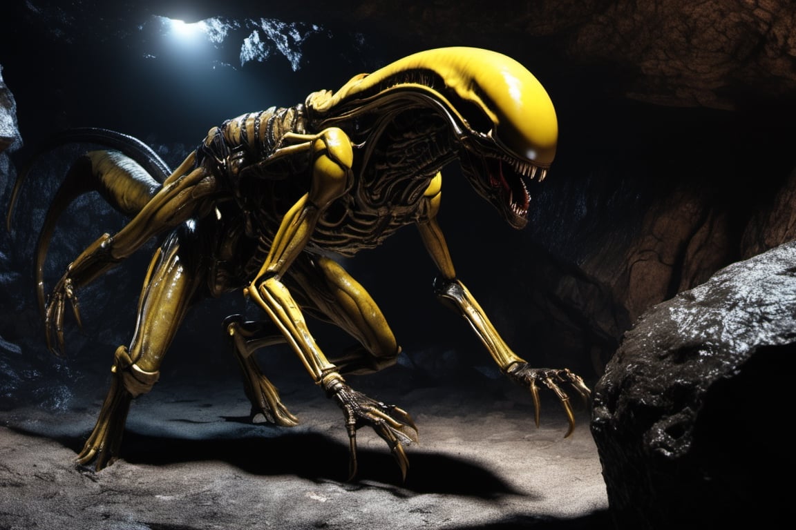 ultra Realisti4cExtreme Detailed,  Xenomorph,  spot light by bun on Tensor.Art