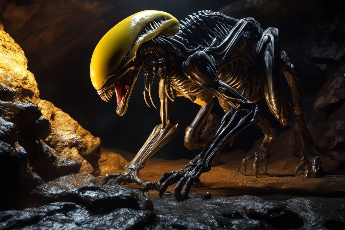 ultra Realisti4cExtreme Detailed,  Xenomorph,  spot light by bun on Tensor.Art