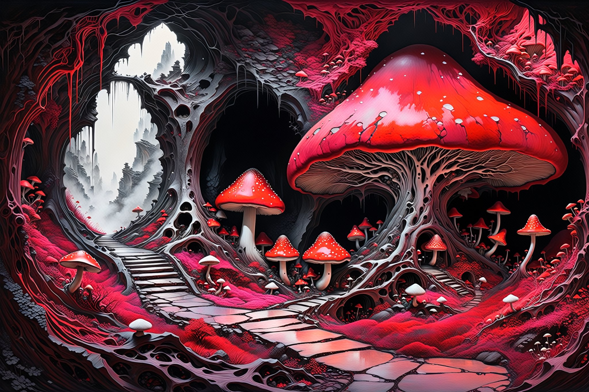 Ultra-wide-angle,  photorealistic medieval gothic steam punk shot of an exciting fusion between Spawn and ((A spiderweb an...