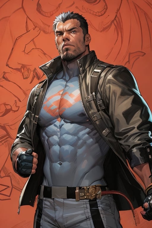 John Romita Jr.STYLE DRAWING,  MALE fighting game character,  as a character in BAKI by user_632881848158154590 on Tensor.Art
