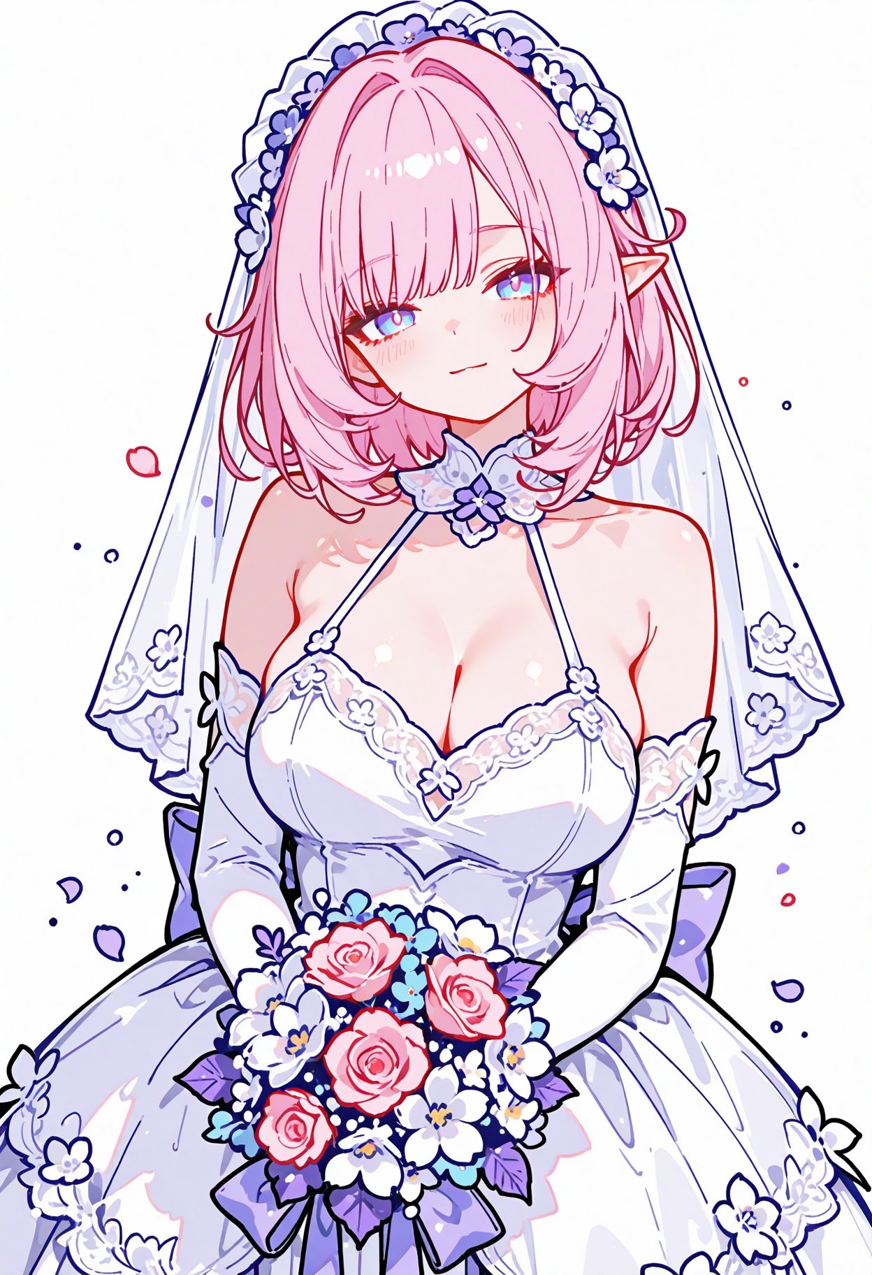 (veil),  1girl,  elysia (honkai impact) by ART IMAGINATION on Tensor.Art