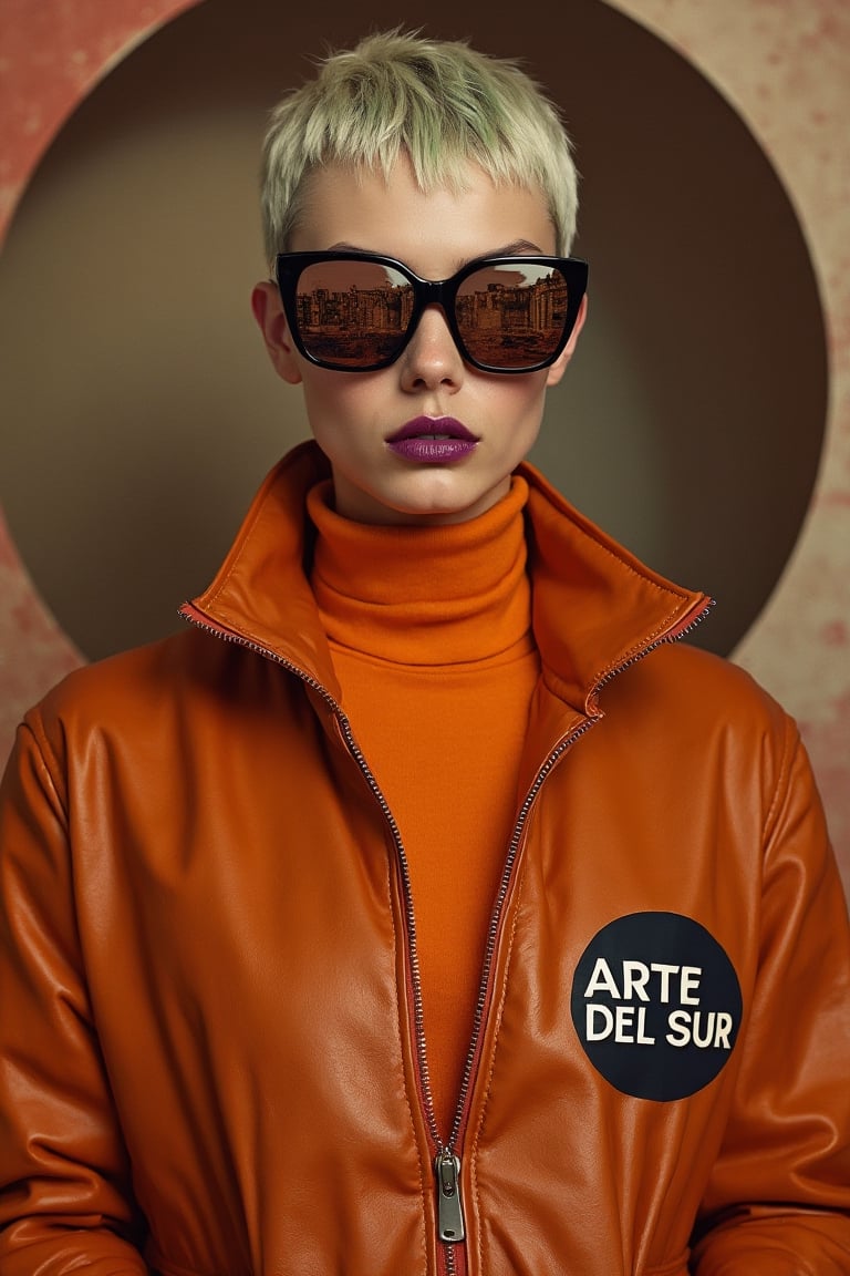 A hyper-detailed Lee Jeffries-inspired portrait capturing an avant-garde fashion moment with extraordinary textural comple...