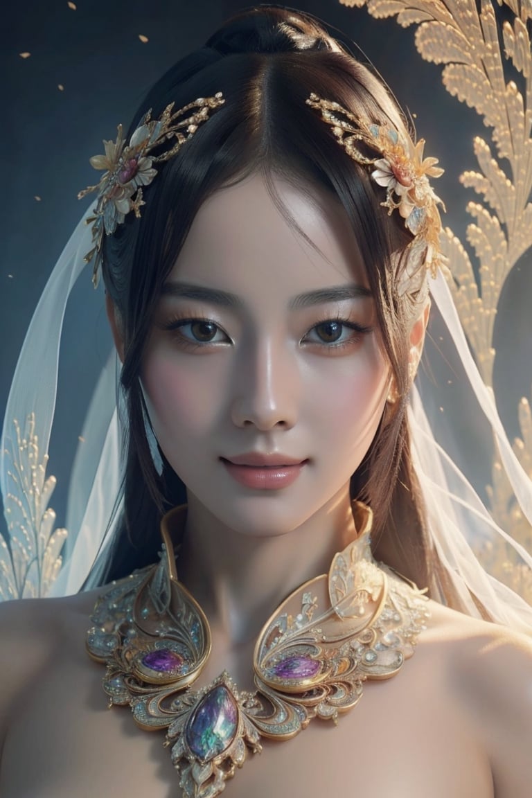 (masterpiece, top quality, best quality, official art, beautiful and aesthetic:1.2), (1girl), extreme detailed,(abstract, fractal art:1.3),highest detailed, detailed_eyes, light_particles, hanfu,jewelry, sexy, (nsfw),