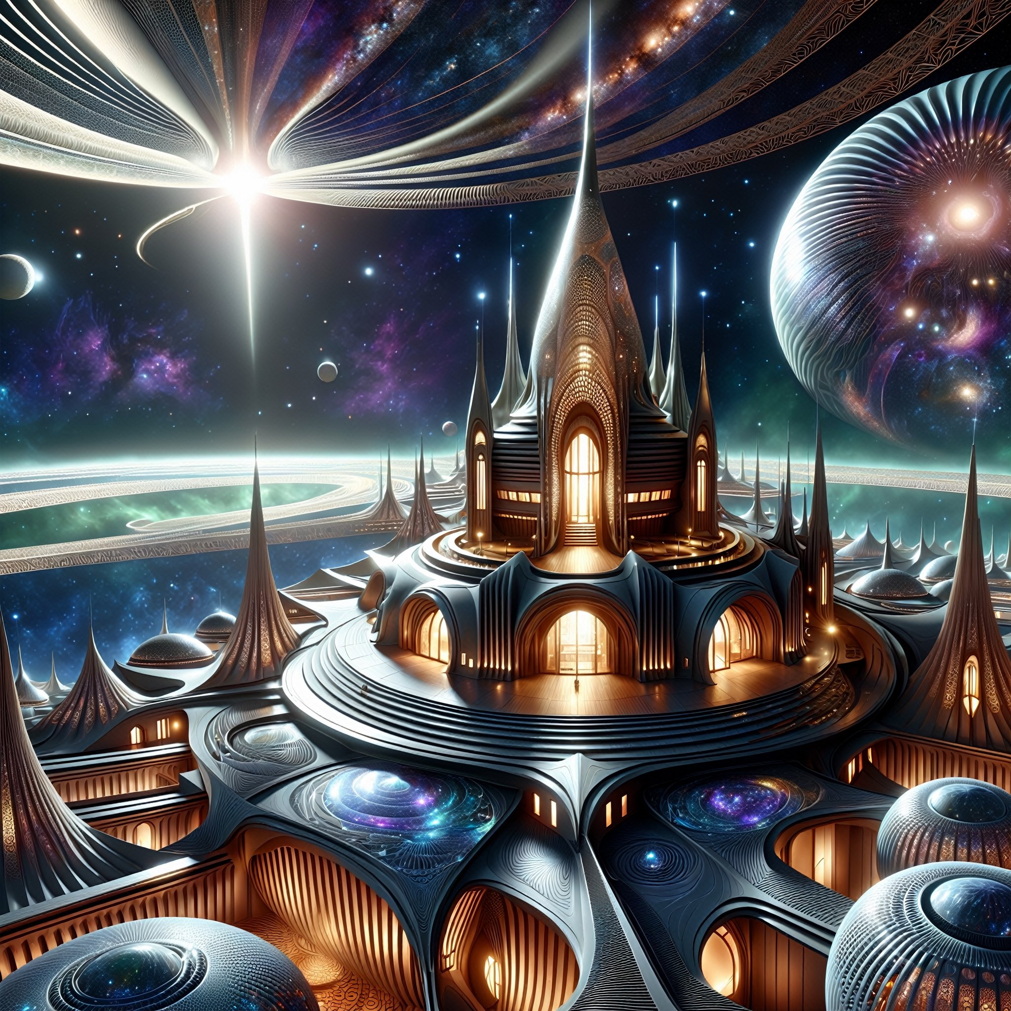 ((Fantasy illustration about Alien Civilizations)),  buildings,  aliens by Widi on Tensor.Art