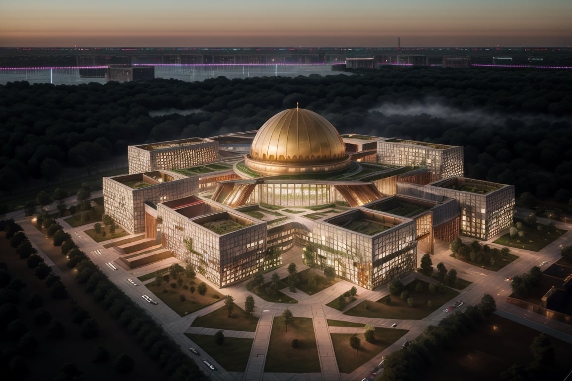 fantasy,  alien,  huge circular palace of great king by Widi on Tensor.Art