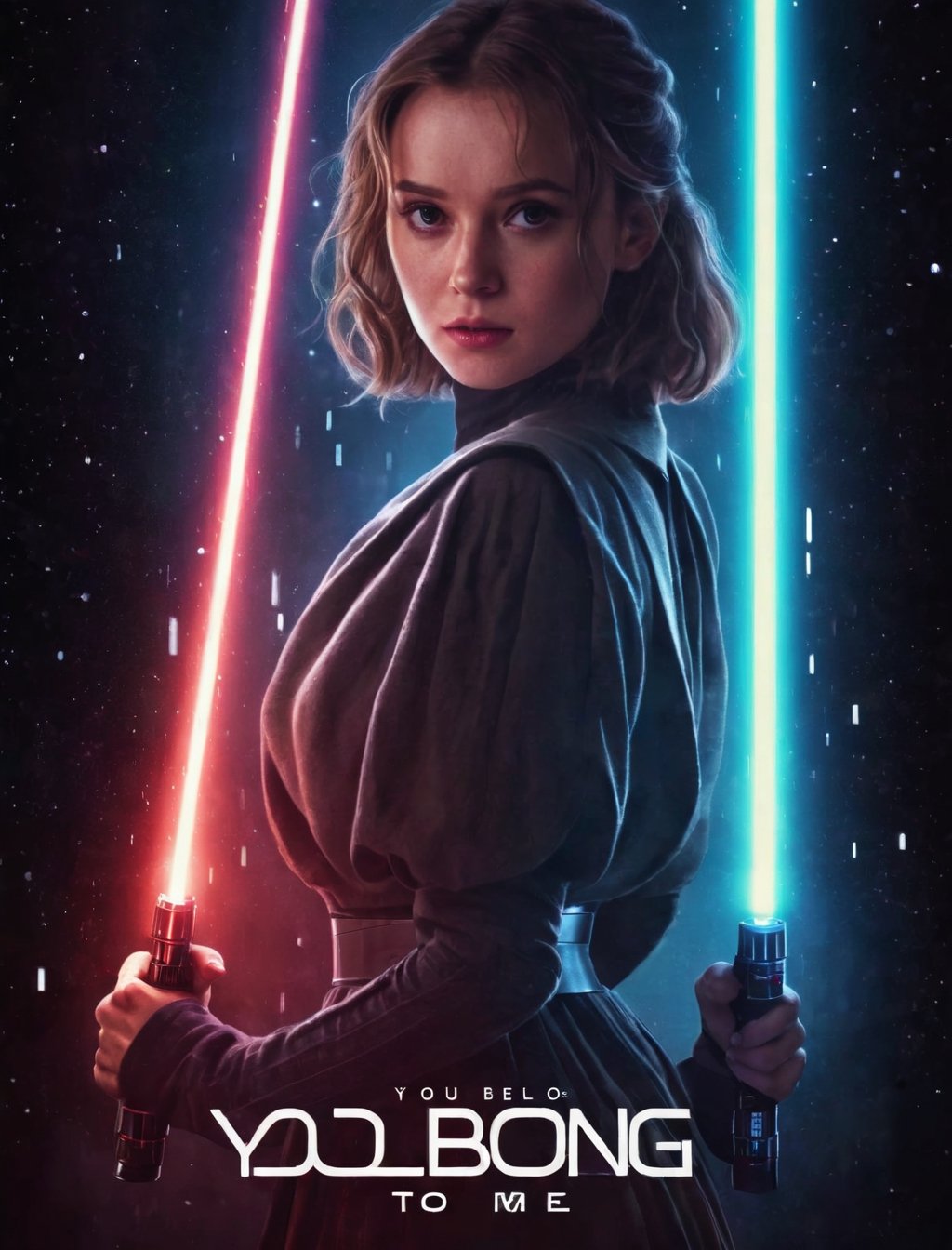 Movie Poster "You belong to me",  lightsaber,  8k by NobodyButMeow on Tensor.Art