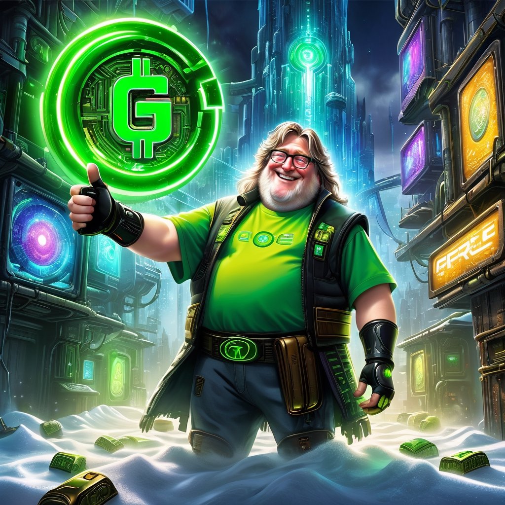 Cyberpunk Gabe Newell, bright green text on shirt says, "G Money", laughing, steam summer sale, hacker, Gaben has all your money, glowing green dollar sign for eyes, greed, holding money in his hand, futuristic, sci-fi, glowing green mechanical glove, cityscape, rooftop, luxury suite, thumbs up, cyberpunk, cyberpunk art, perfect light,
(frozen sleep capsule:1.3),machine apple,
(very dark room:1.3),((machine embedded in the body)),basement,(machine and human:1.2),snow white sleeping in the machine,hr giger,biomechanic,rusted machine,Ancient/Mystic atmosphere,Rainbow Effect,Emphasizing light dispersion,fusion with machine,game design,
