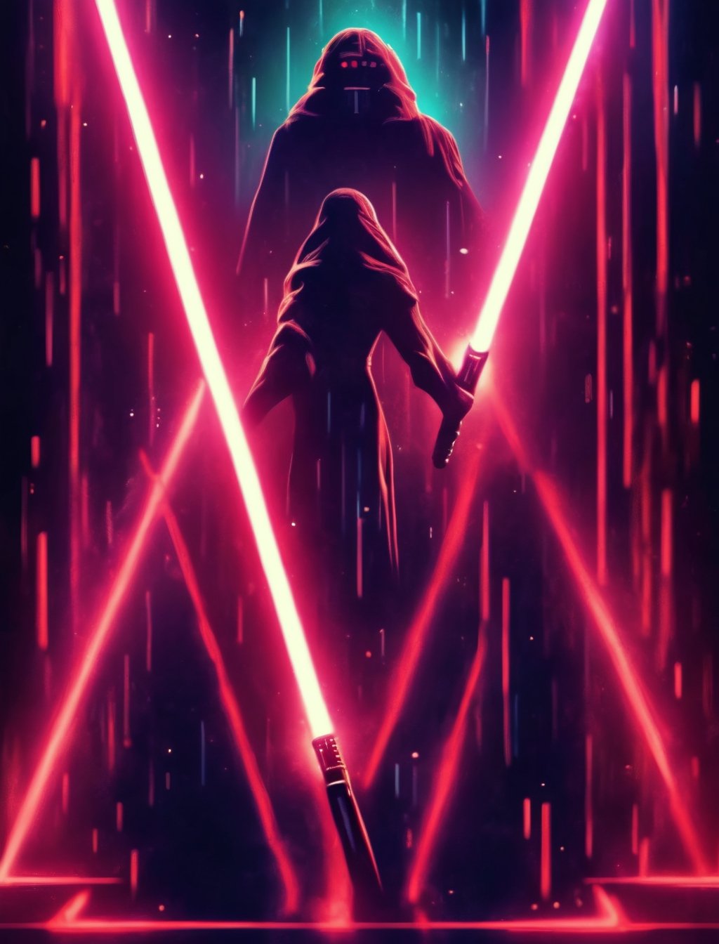 Movie Poster "You belong to me",  lightsaber,  8k by NobodyButMeow on Tensor.Art